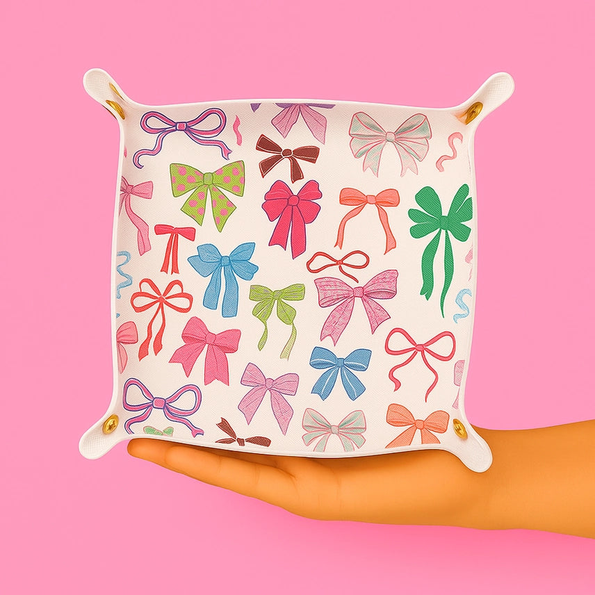 Colorful Bows Valet Ort Tray