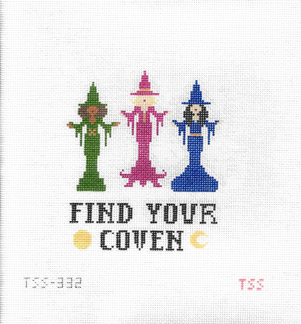 Witches Coven Needlepoint Canvas