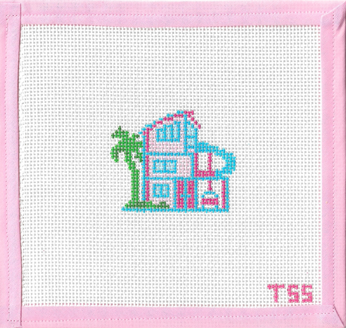 Girly Mini: Dream House Needlepoint Canvas