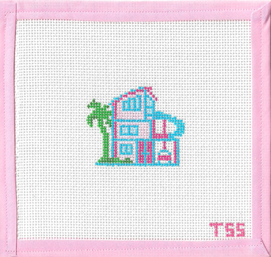 Girly Mini: Dream House Needlepoint Canvas