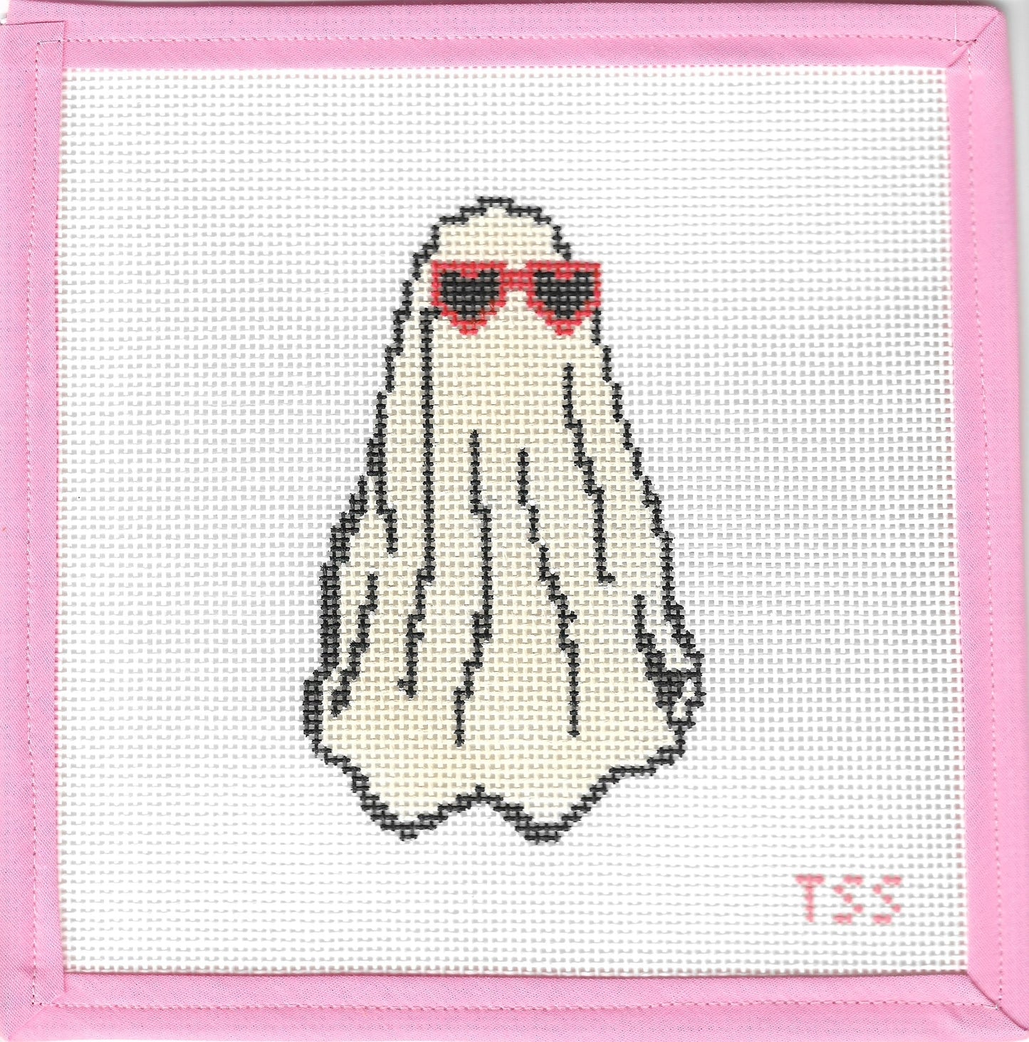 Swiftie Ghost in Sunglasses Needlepoint Canvas