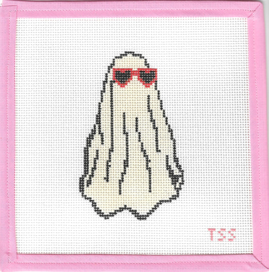 Swiftie Ghost in Sunglasses Needlepoint Canvas