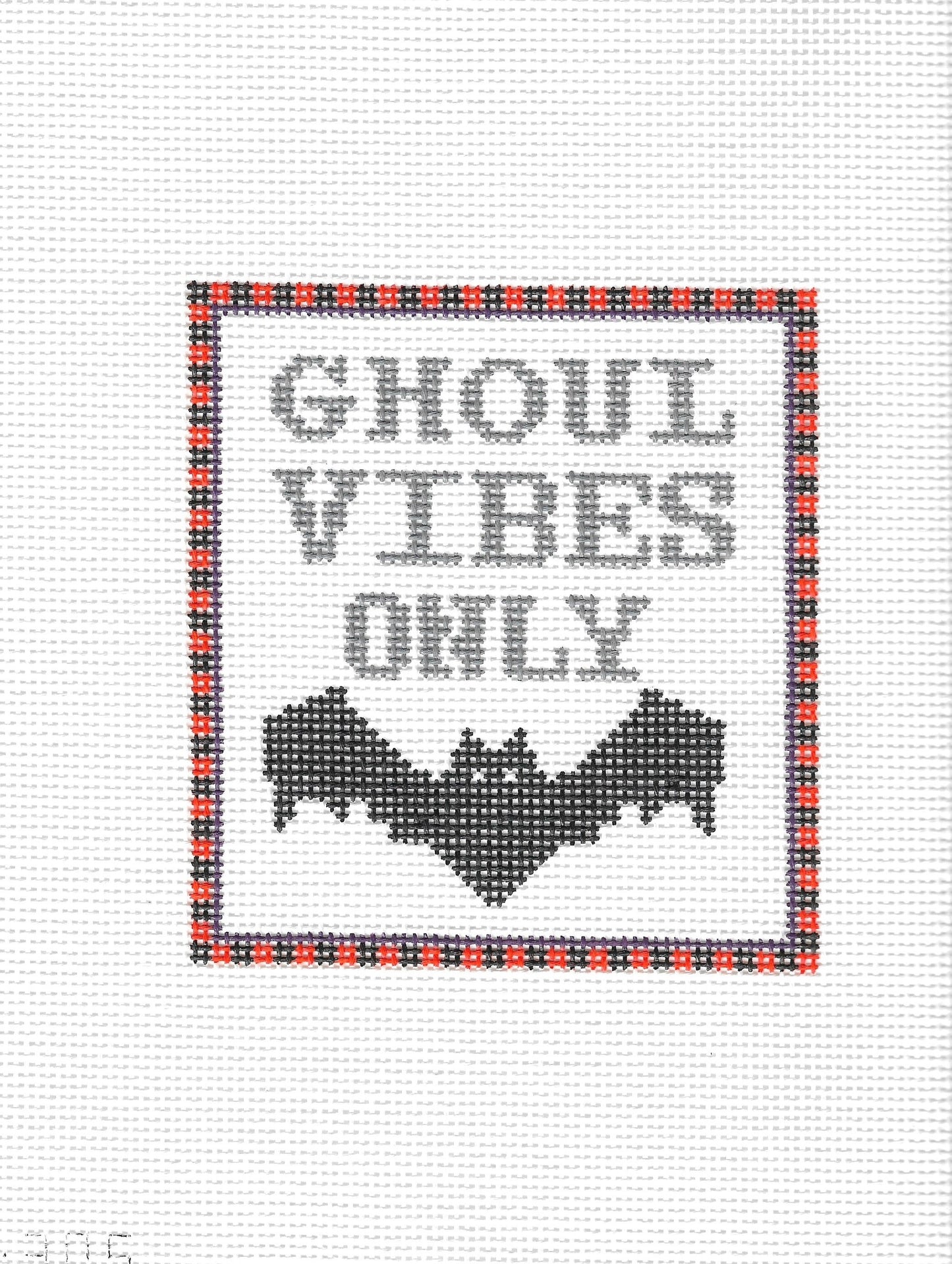 Ghoul Vibes Only Needlepoint Canvas