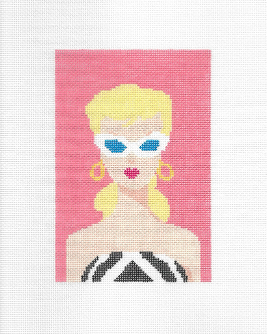 Retro Blonde Large Needlepoint Canvas
