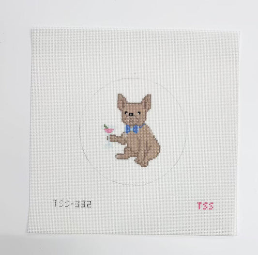 Cosmo Frenchie Needlepoint Canvas (PO)