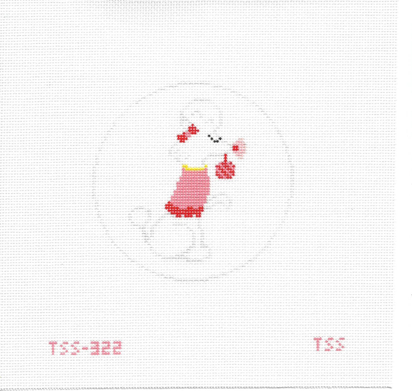 Christmas Poodle Needlepoint Canvas (PO)