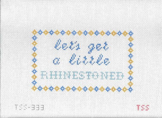 Rhinestoned Needlepoint Canvas