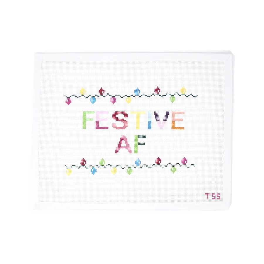 Festive AF Needlepoint Canvas
