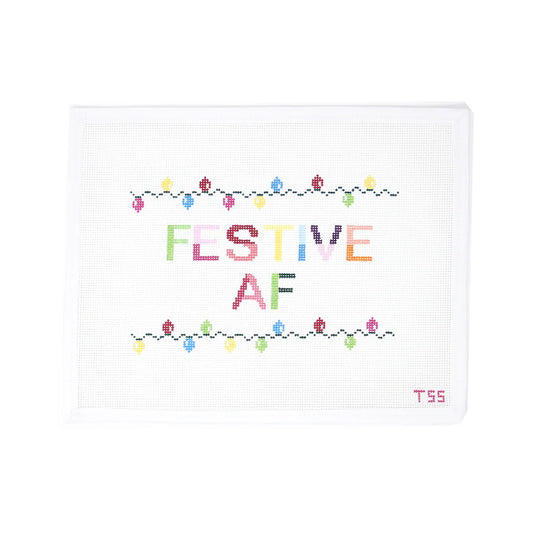 Festive AF Needlepoint Canvas