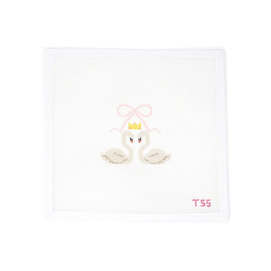 Graceful Swans Needlepoint Canvas