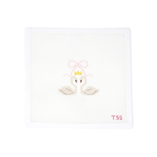 Graceful Swans Needlepoint Canvas