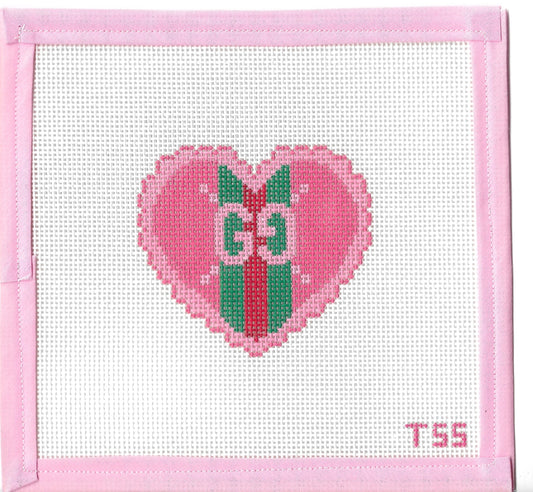 GG Heart Needlepoint Canvas