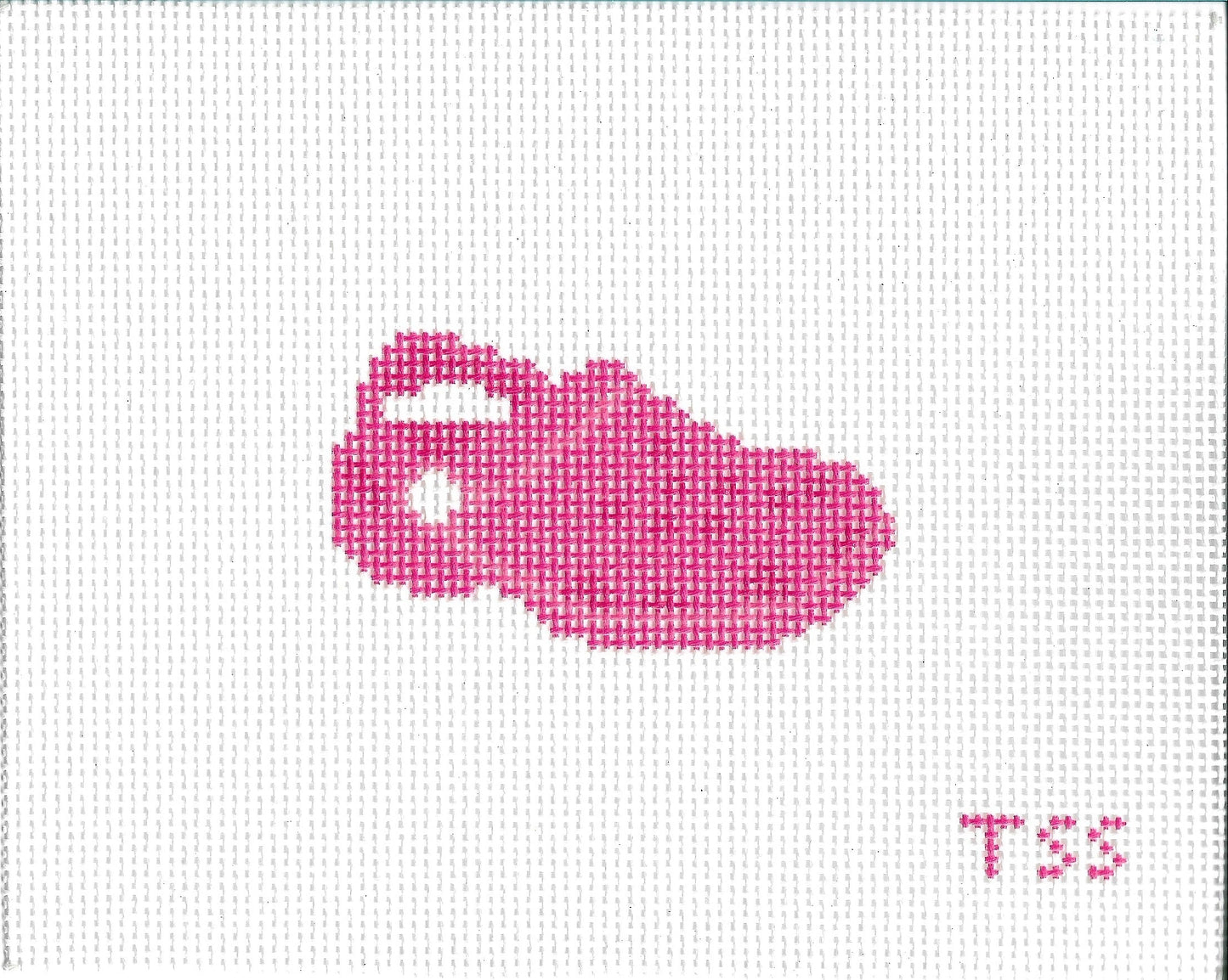 Pink Croc Needlepoint Canvas (PO)