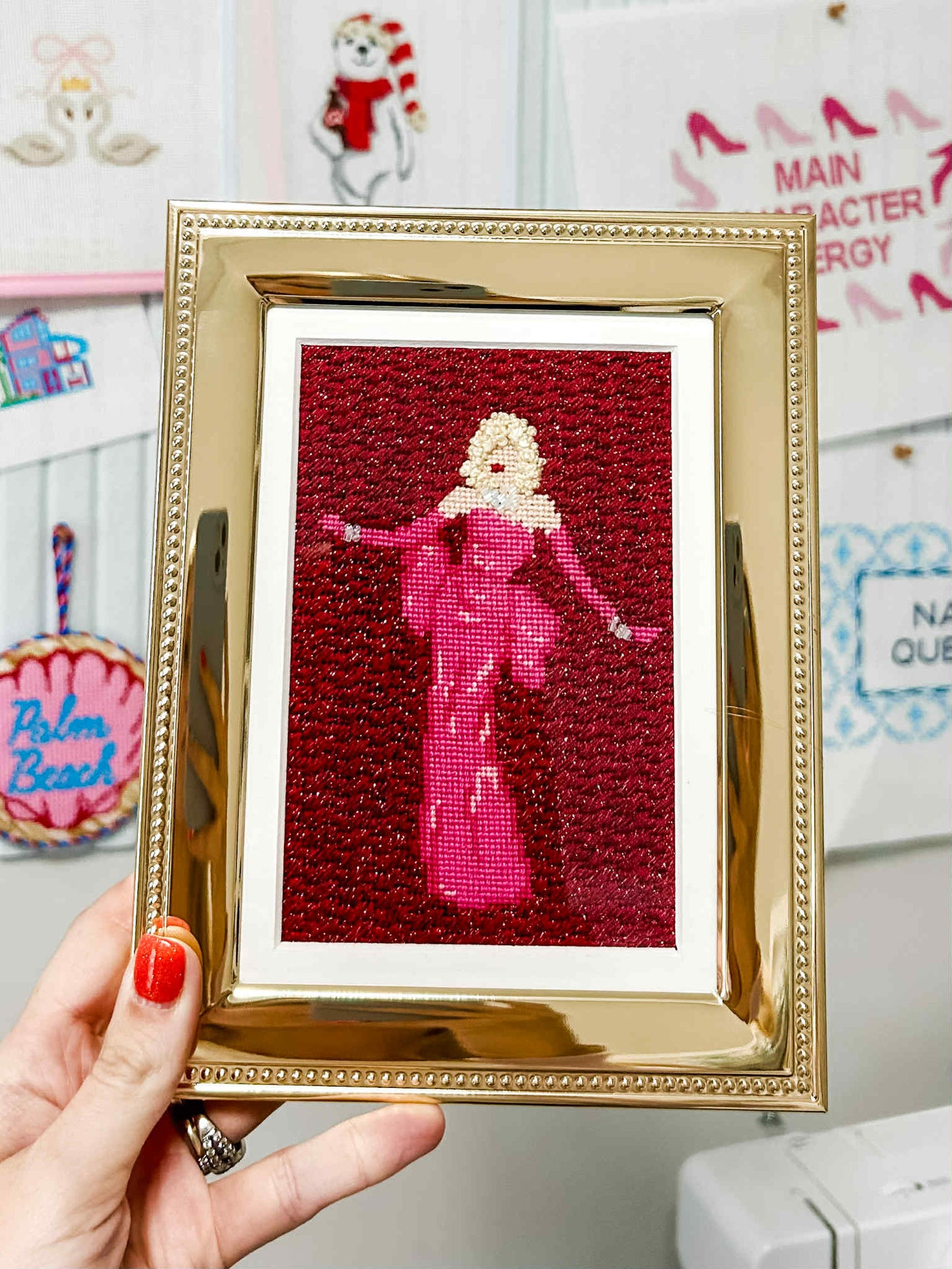 Diamonds BFF Marilyn Needlepoint Canvas